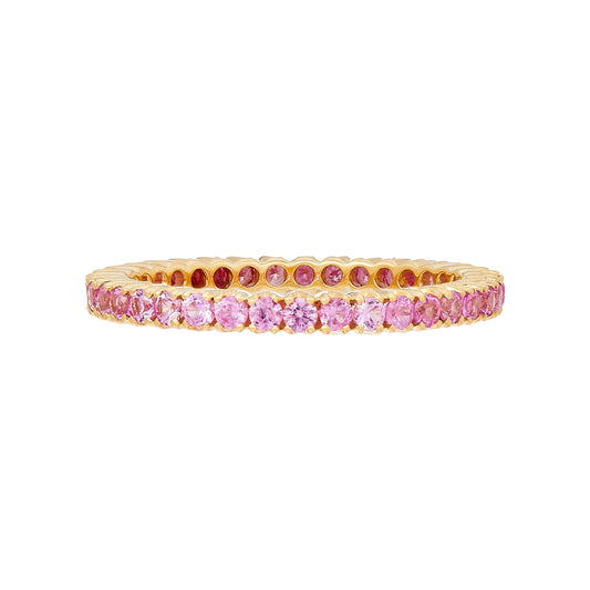 Pink Sapphire Band