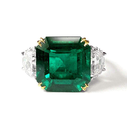 Colombian Emerald & Diamond Ring