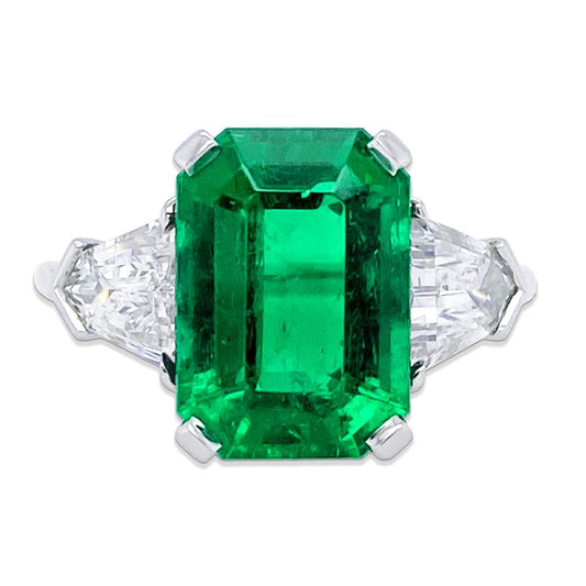Colombian Emerald & Diamond Ring