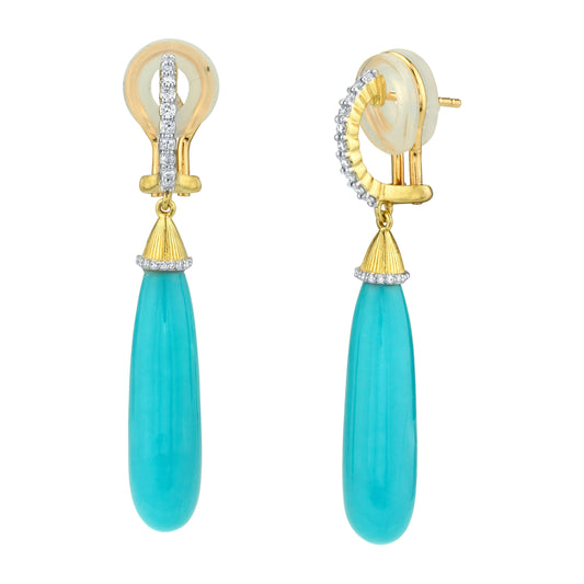 Turquoise Brio Drop Earrings