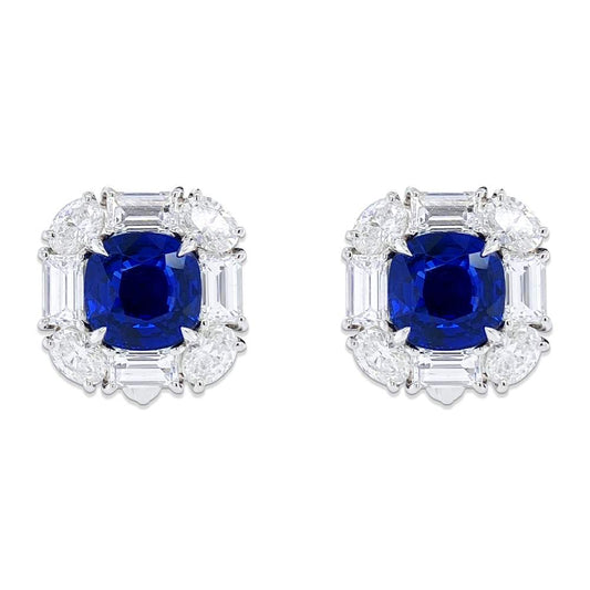 Ceylon Blue Sapphire Earring