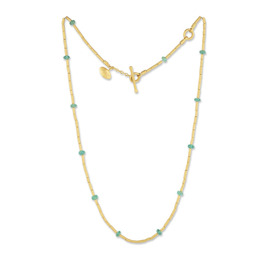 Emerald Beaded Necklace