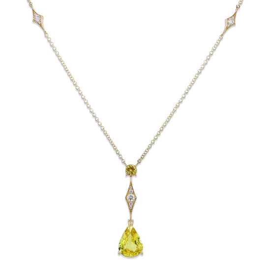Yellow Sapphire Necklace