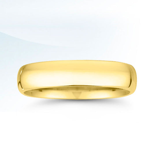Classic Wedding Band with High Polish Finish