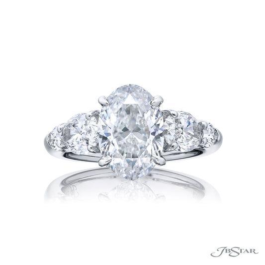 Oval and Shield Diamond Ring Mounting