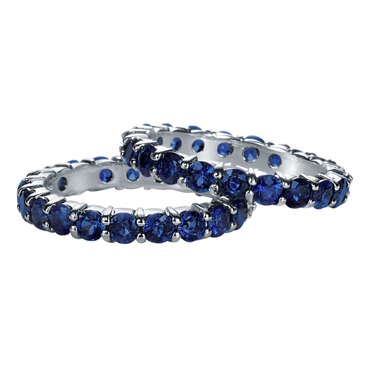 Blue Sapphire Eternity Stack