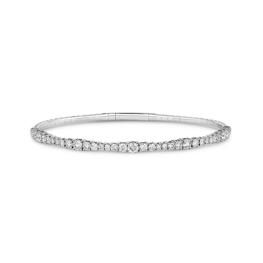 14k white gold & diamond pickleball bracelet