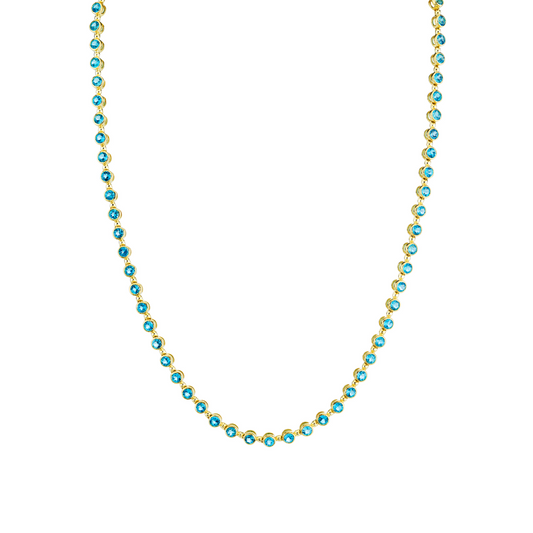 Sloane Street swiss blue topaz necklace