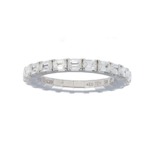 Emerald Cut Diamond Stretch Band