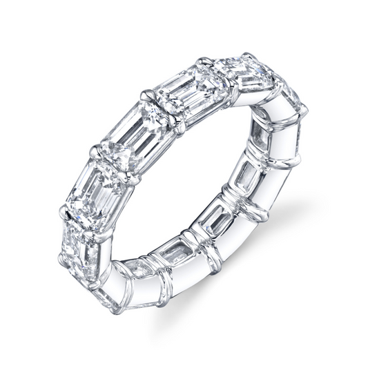 Emerald Cut Diamond Eternity Band