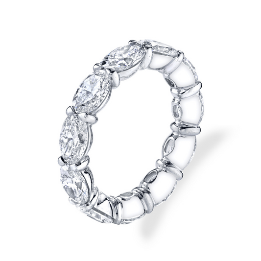 Oval Diamond Eternity Band