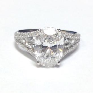 2.28ct Oval Diamond Engagement Ring