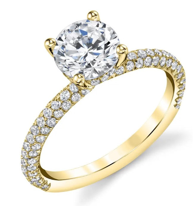 Diamond Engagement Ring -- Pave