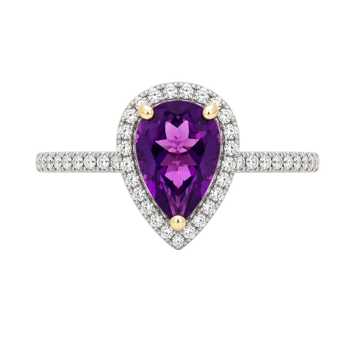 Amethyst & Diamond Ring
