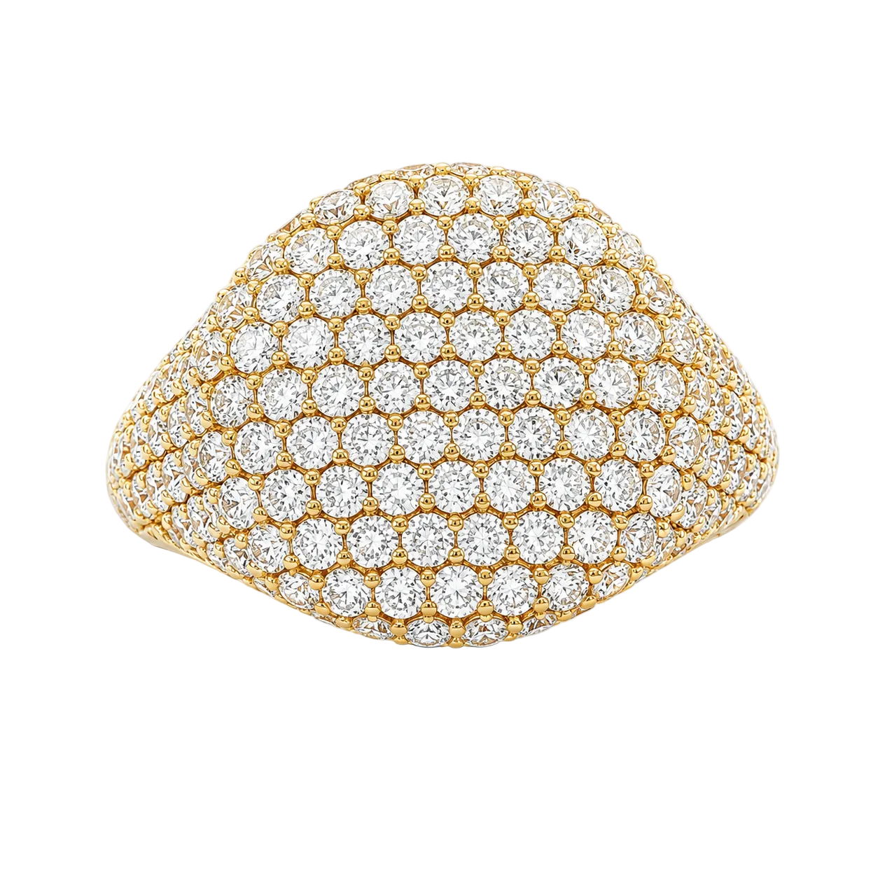 Diamond Pave Dome Ring