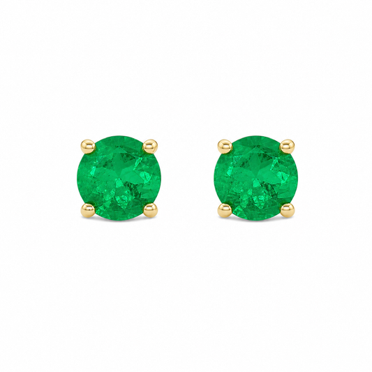 Emerald Stud Earrings