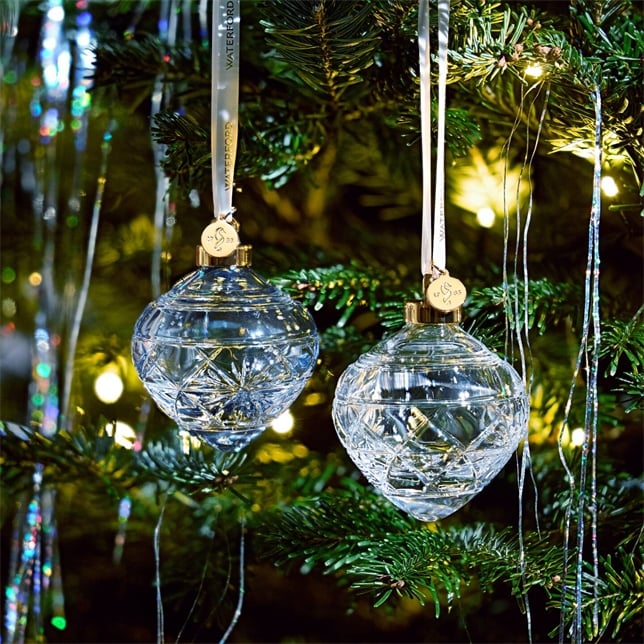 Snowflakes Bauble Ornament, Icy Blue