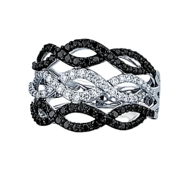 Black & White Diamond Ring