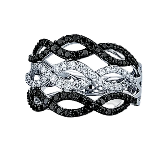Black & White Diamond Ring