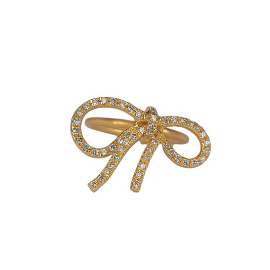Bow Diamond Ring