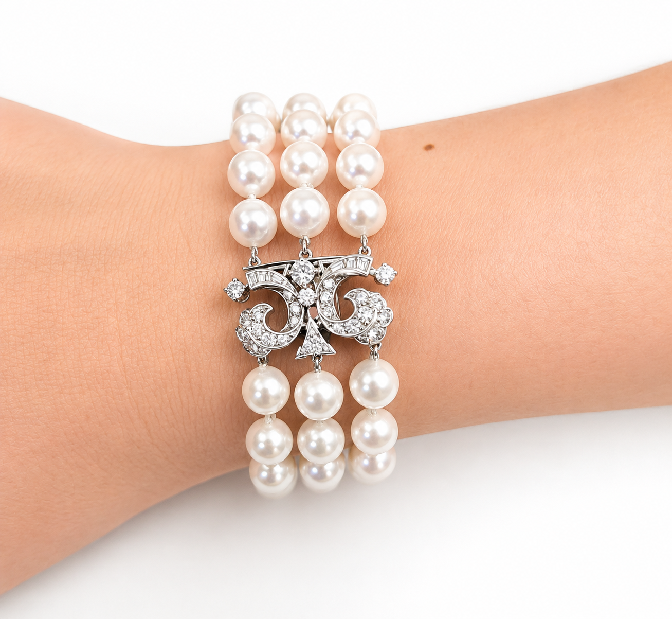 Three Strand Pearl Bracelet