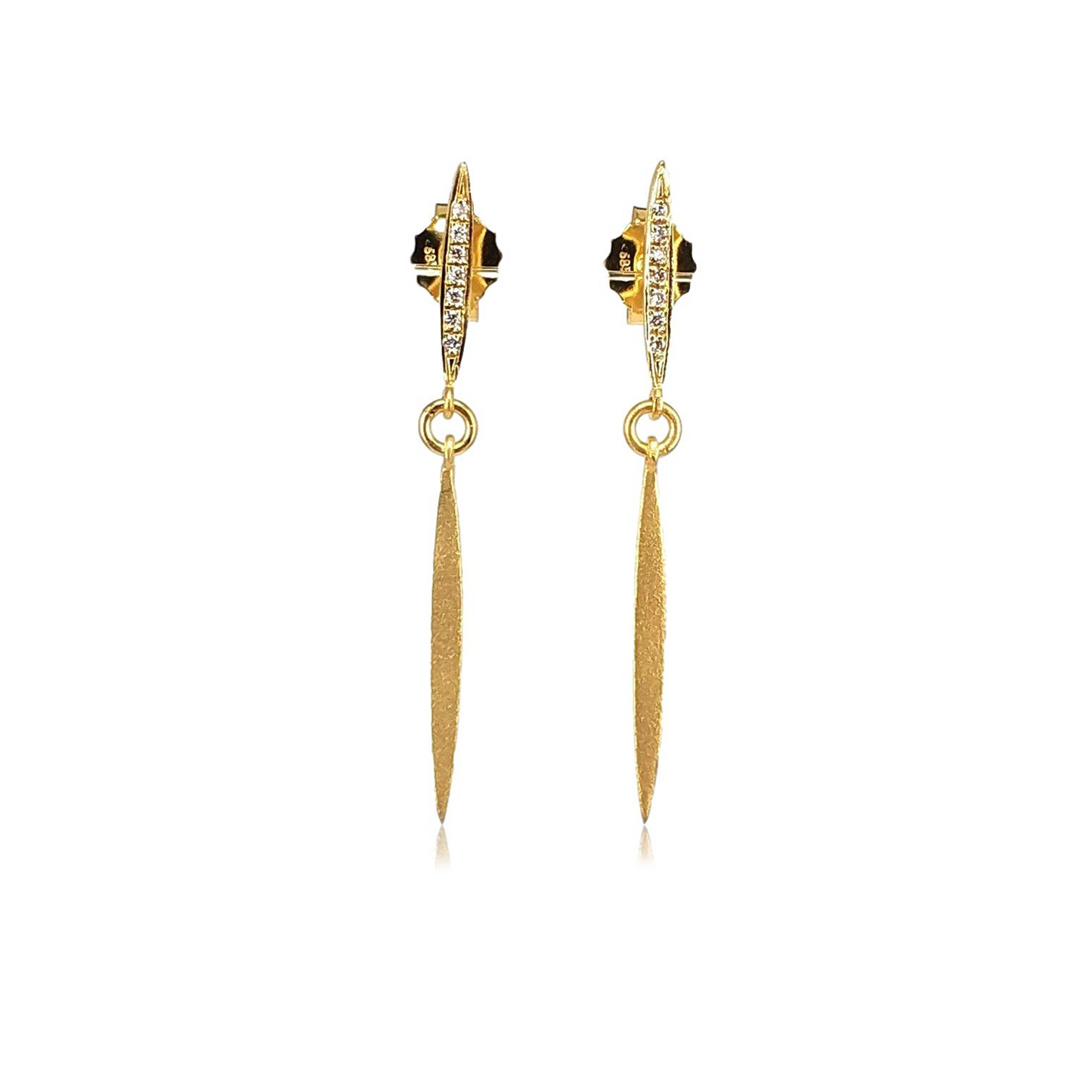Dangle Diamond Earrings
