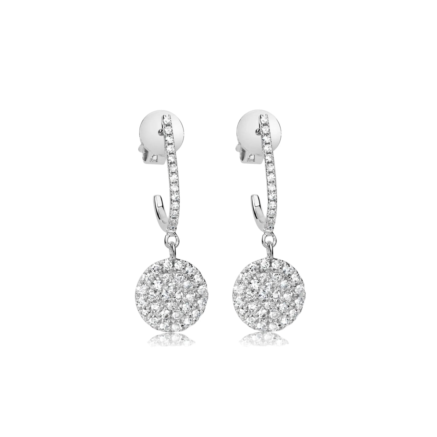 Diamond Disc Earring