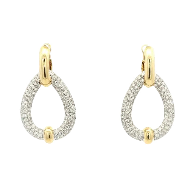 Diamond Loop Earrings