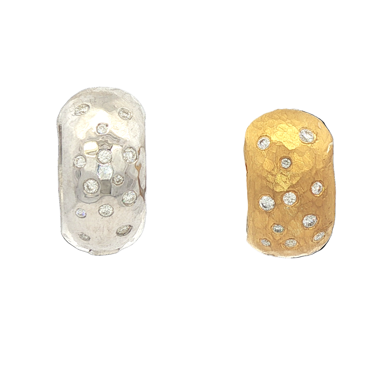 Reversible Diamond Hoop Earrings