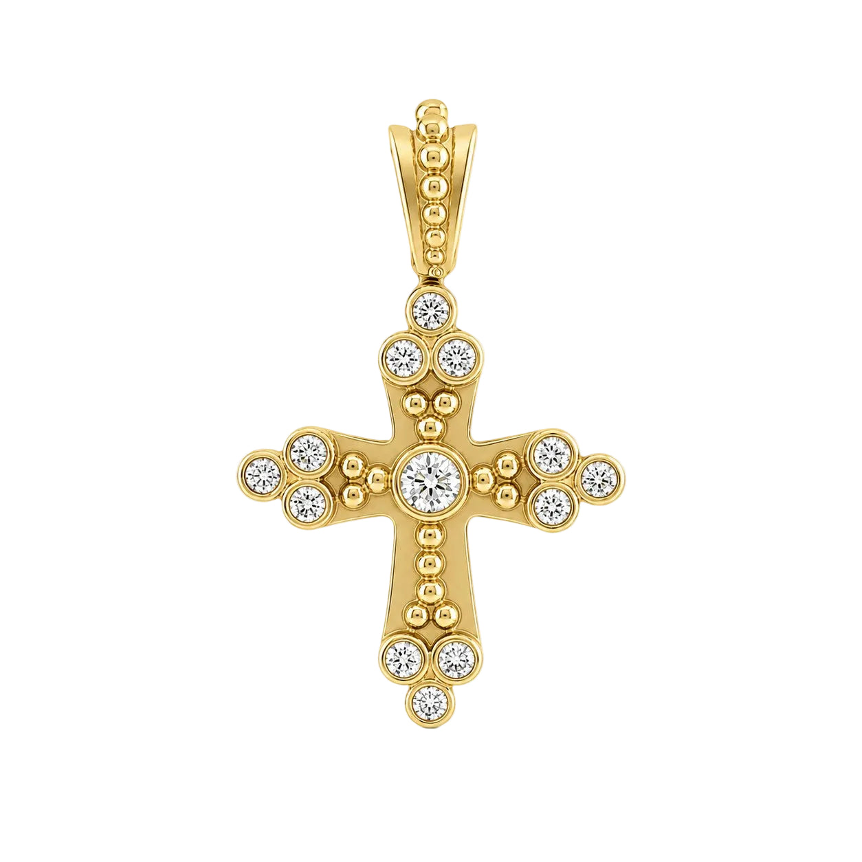 Gold Diamond Cross