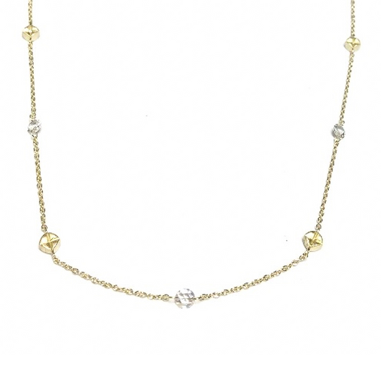Rose Cut Diamond Necklace