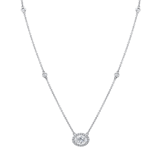 Diamond Oval Necklace
