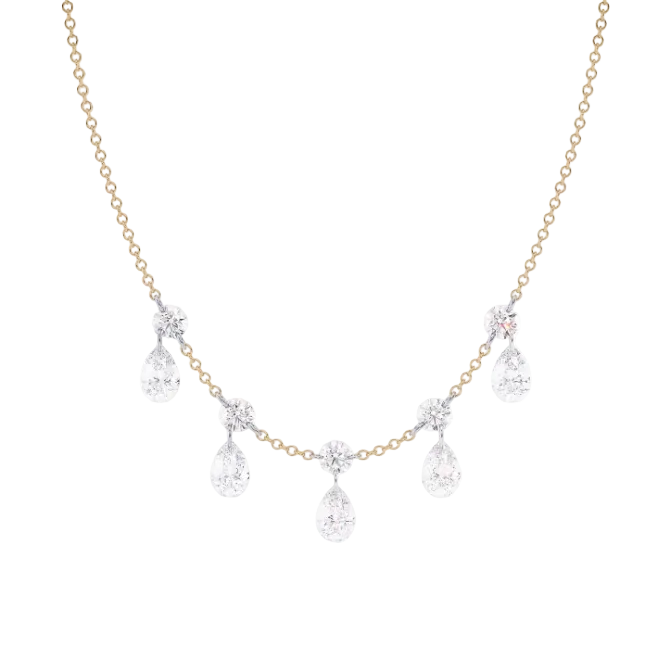 Pear Diamond Necklace
