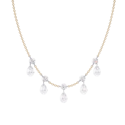 Pear Diamond Necklace