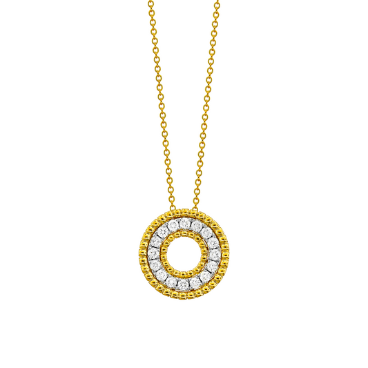 Circle Diamond Pendant