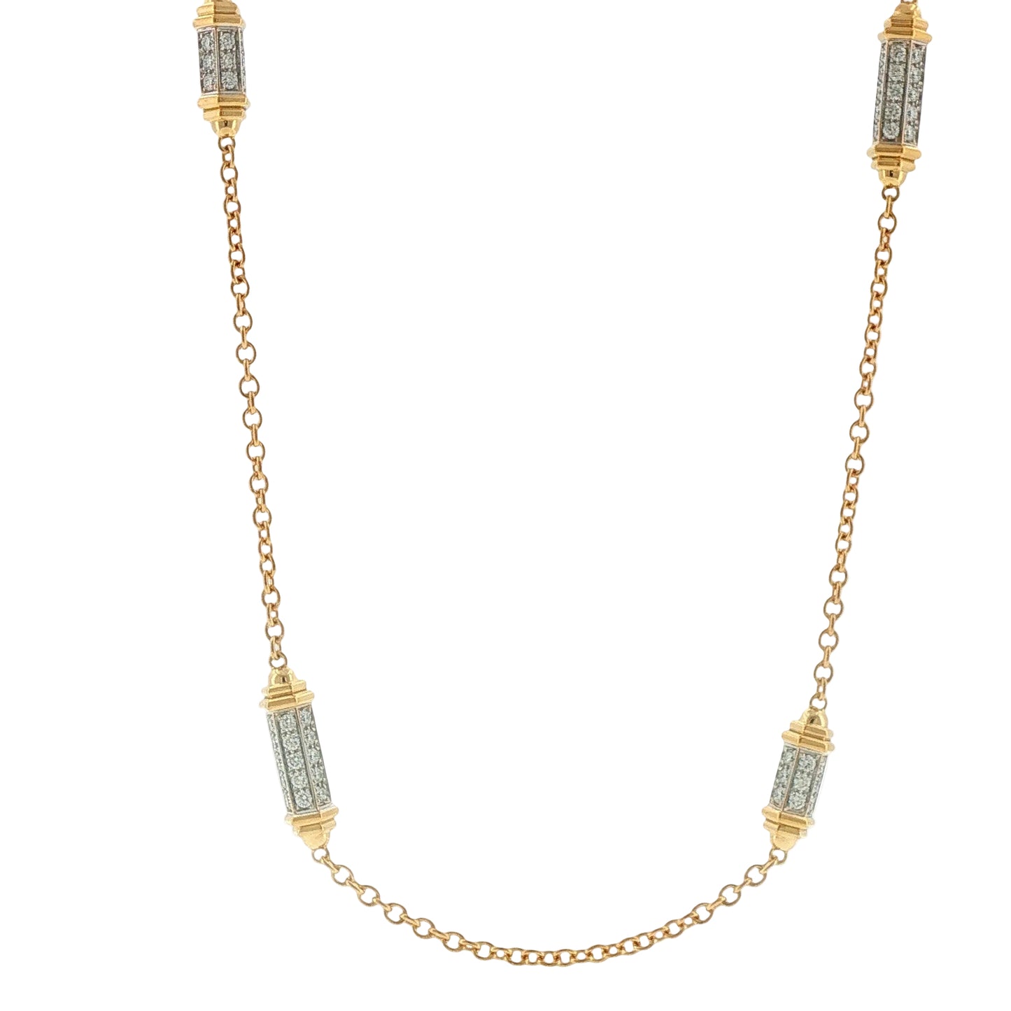 Lantern Diamond Necklace