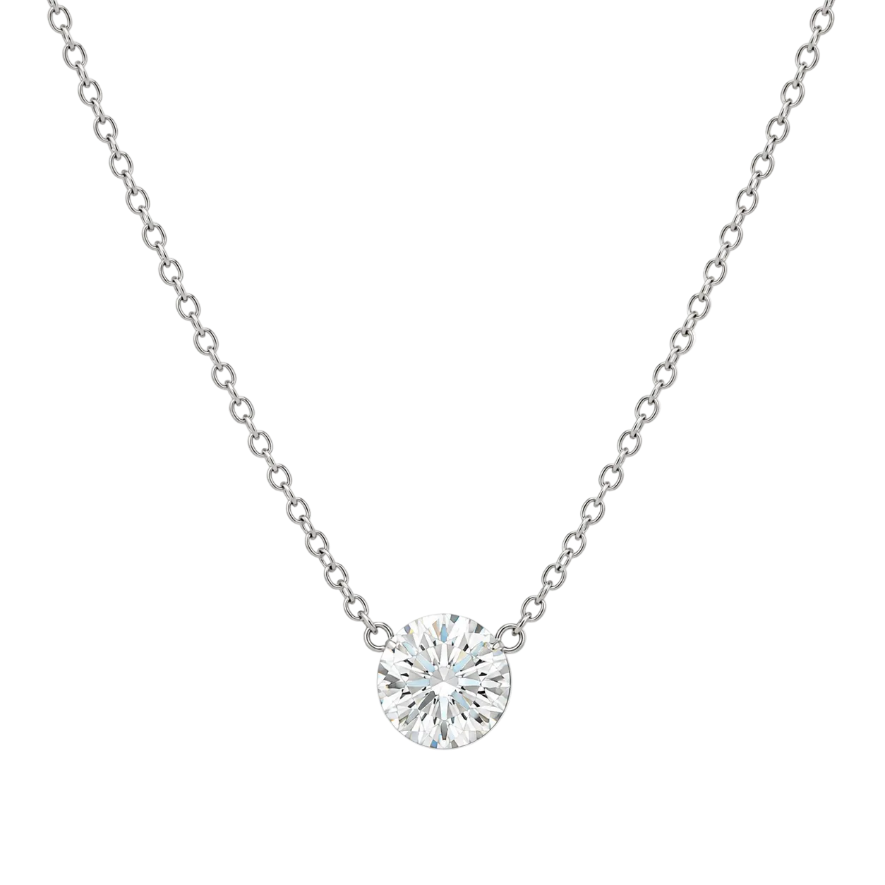 Drilled Diamond Necklace