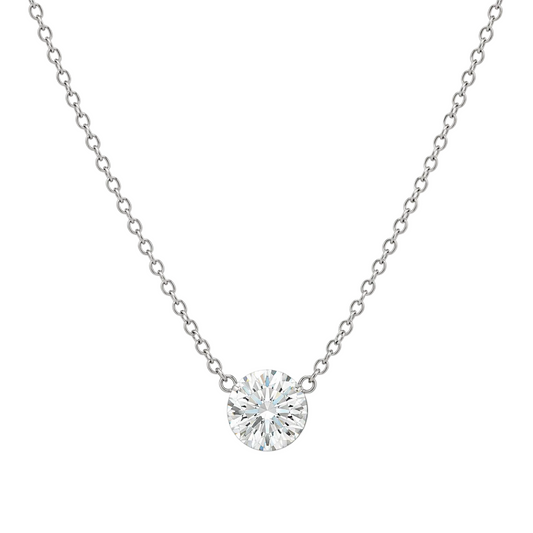 Drilled Diamond Necklace