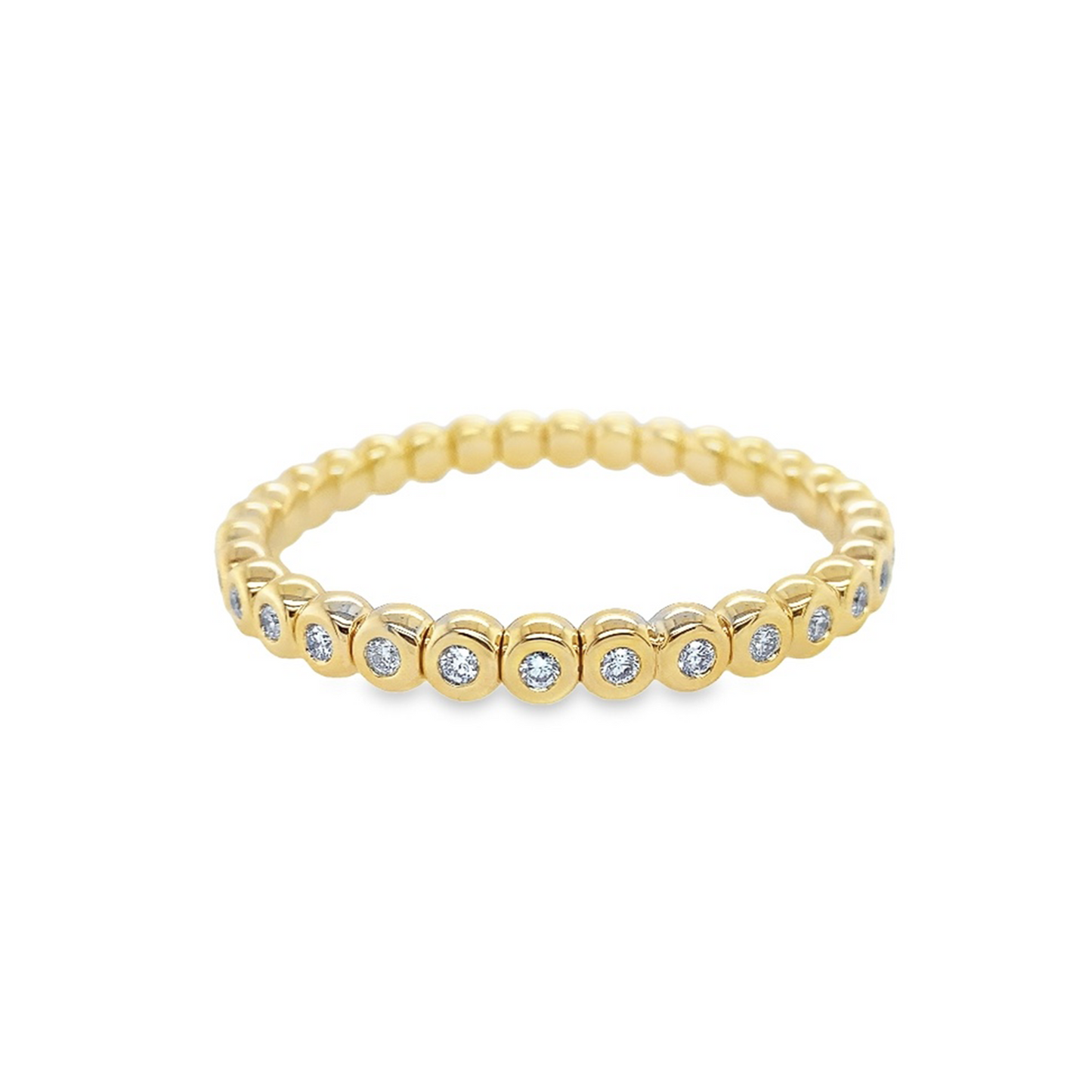 Diamond Bezel Stretch Bracelet
