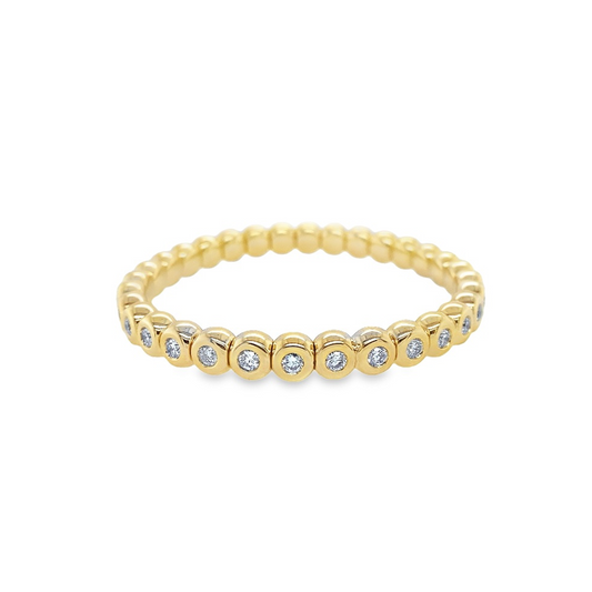 Diamond Bezel Stretch Bracelet