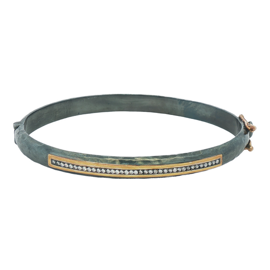 Oxidized Diamond Bracelet