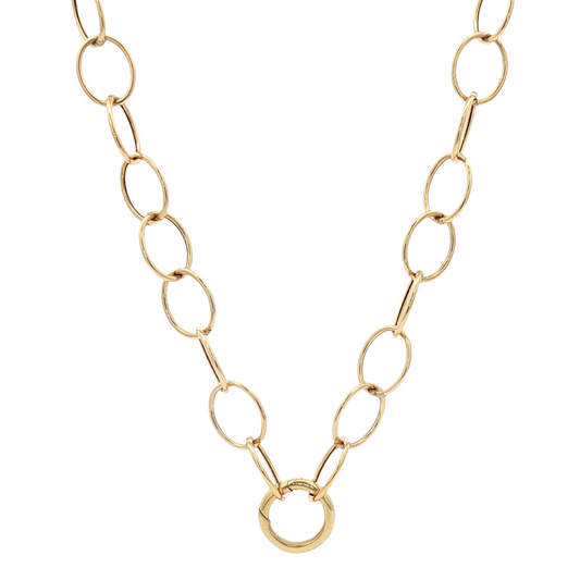 Eternity Chain Necklace with Push Clasp