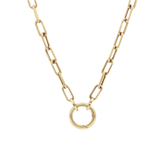 Link Chain Necklace with Push Clasp