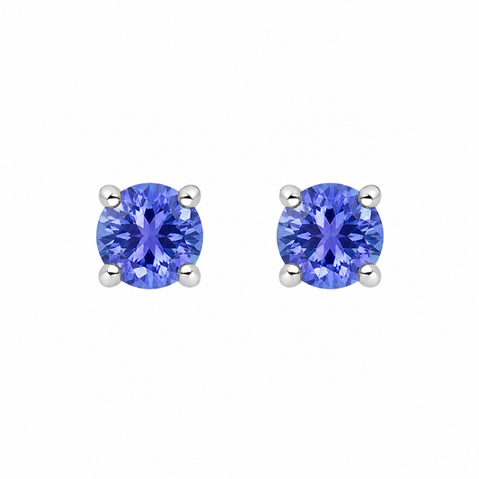 Tanzanite Stud Earrings