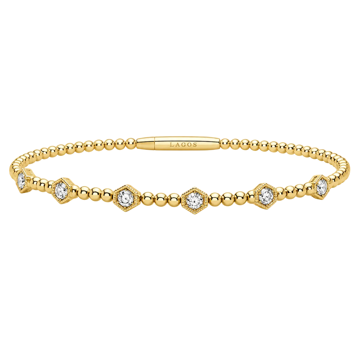 Diamond Bezel Pickleball Bracelet