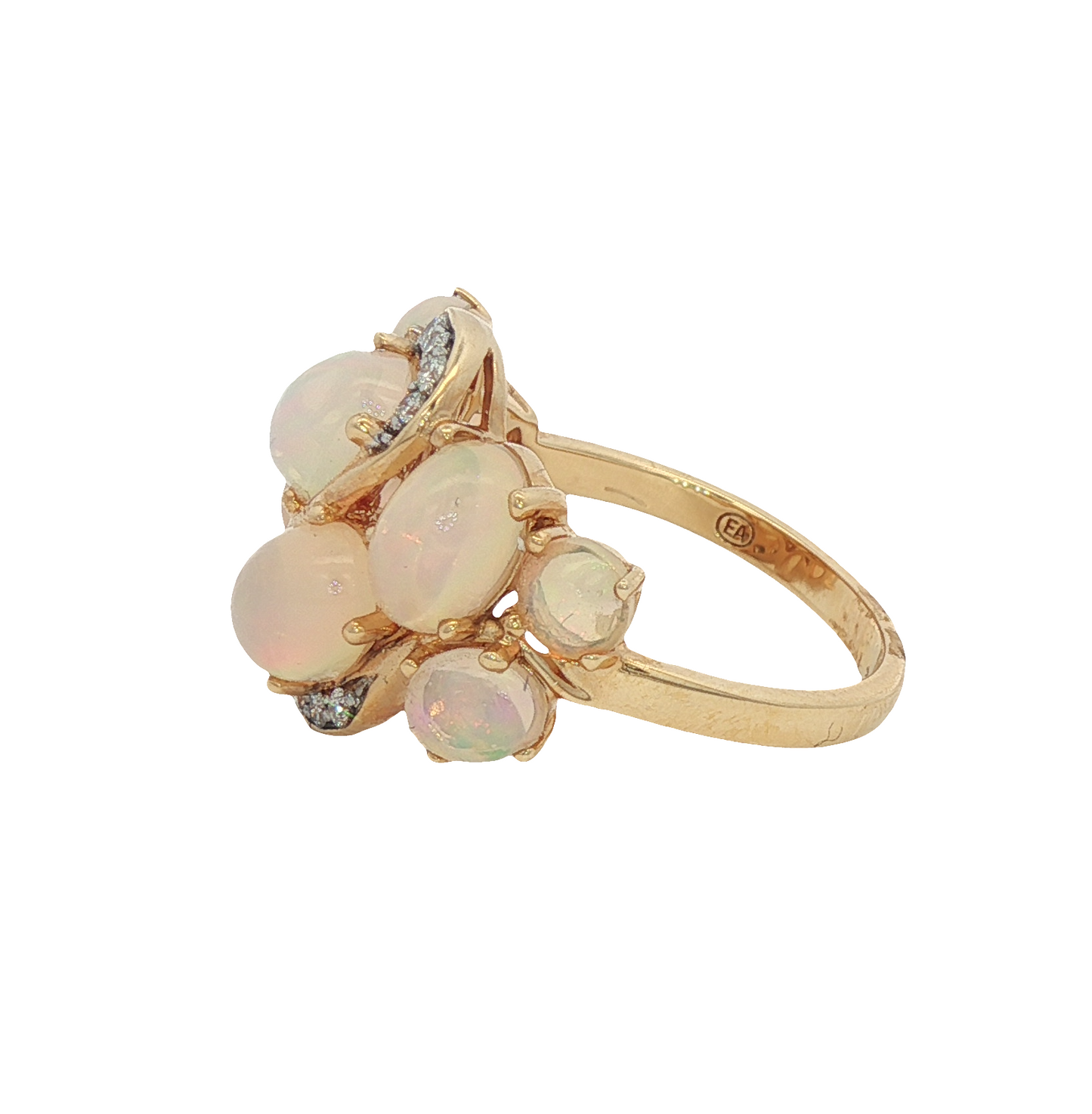 Opal Cluster Ring