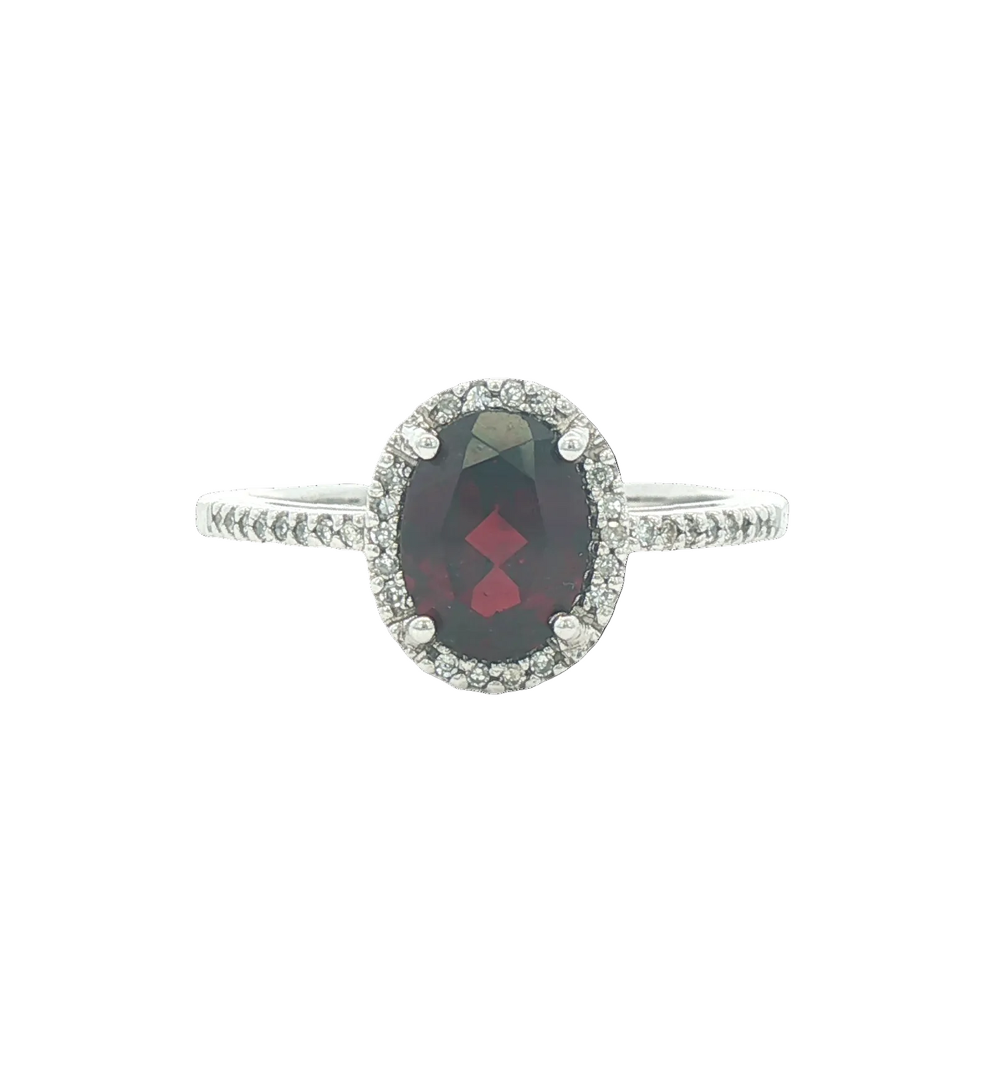 Garnet & Diamond Ring