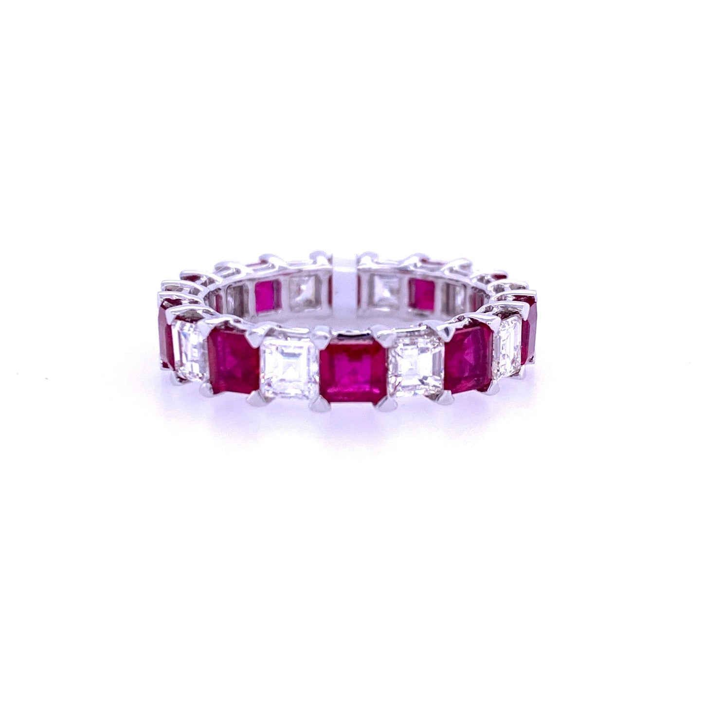 Ruby & Diamond Eternity Band