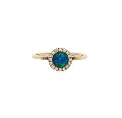 Round Opal Ring