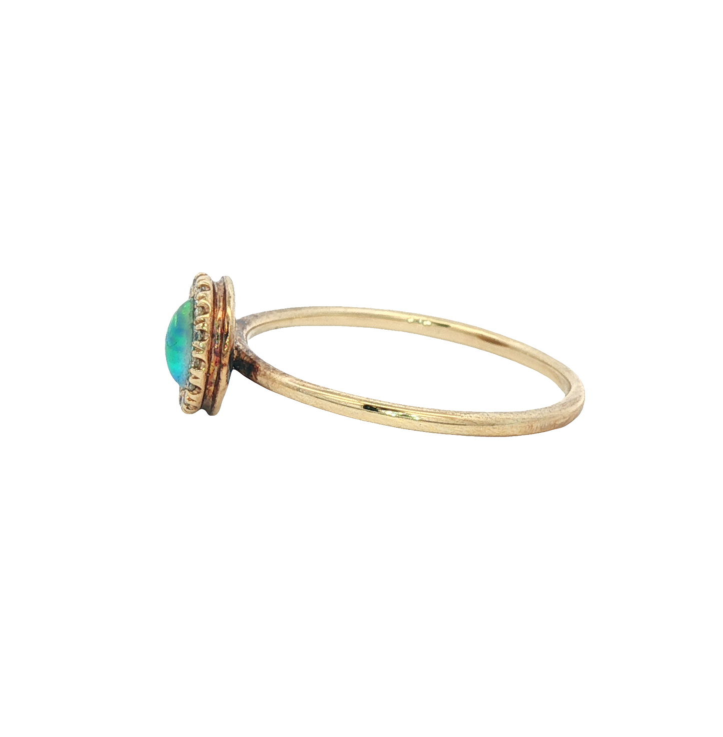 Round Opal Ring
